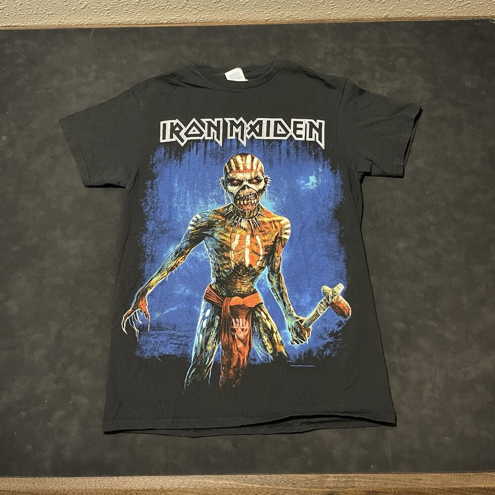Vintage Iron Maiden Concert Shirt Book Of Souls Tour 2016 Men Small Ozzy Marilyn